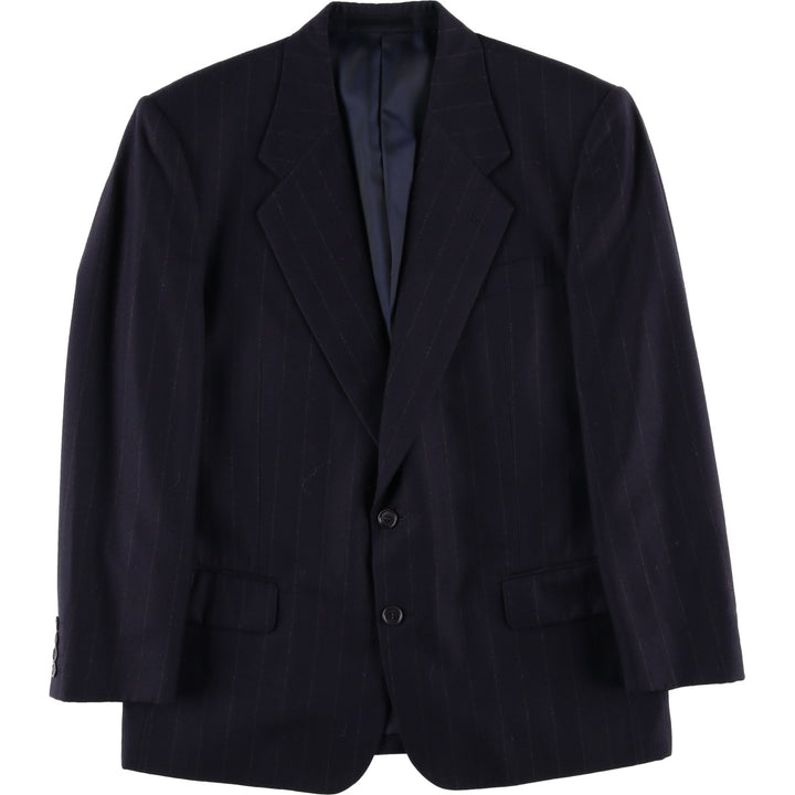 Yves Saint Laurent POUR HOMME Striped Pattern Tailored Jacket, Men's Size M unclear navy blue type Vintage Second Hand