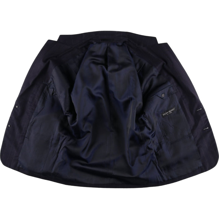 Yves Saint Laurent POUR HOMME Striped Pattern Tailored Jacket, Men's Size M unclear navy blue type Vintage Second Hand