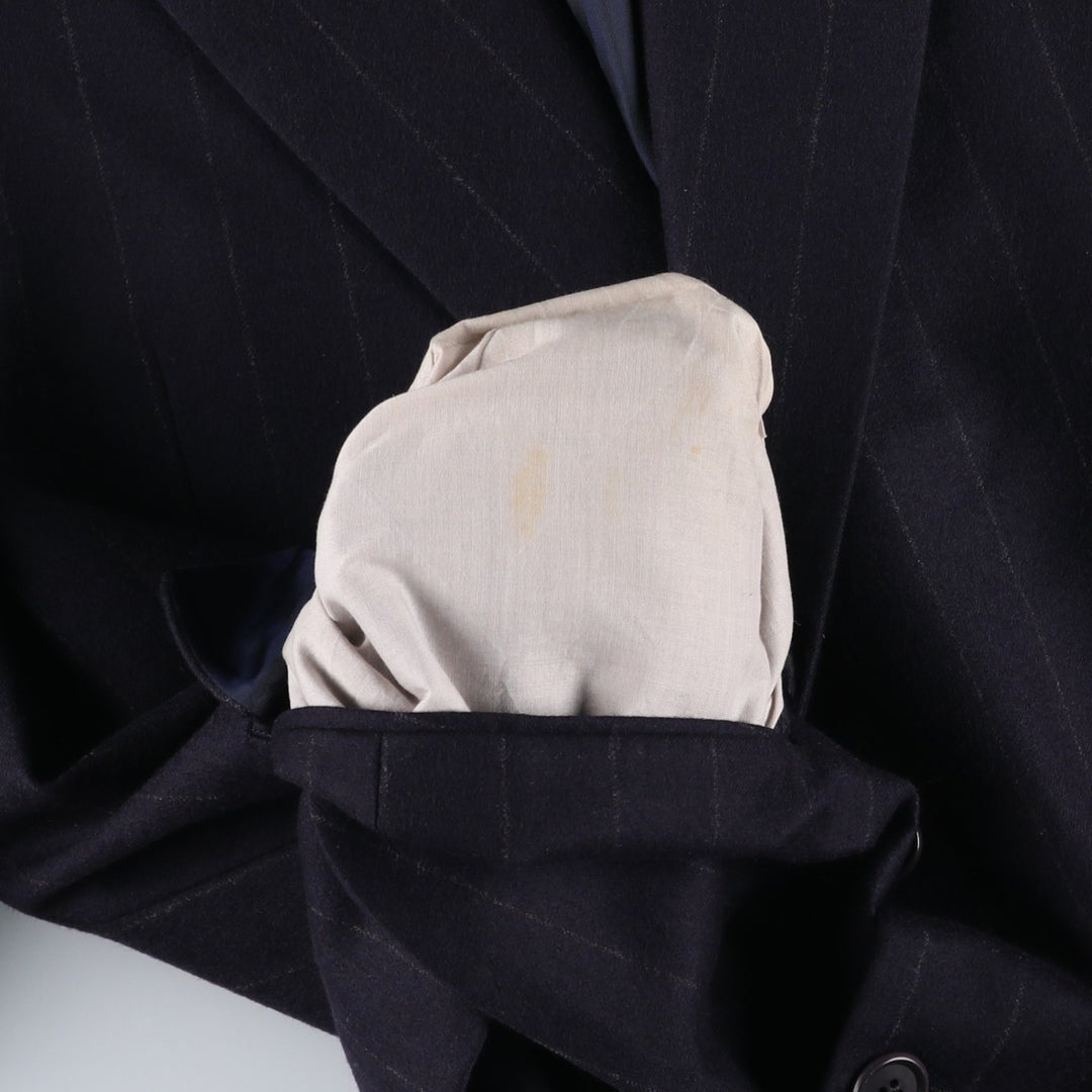 Yves Saint Laurent POUR HOMME Striped Pattern Tailored Jacket, Men's Size M unclear navy blue type Vintage Second Hand