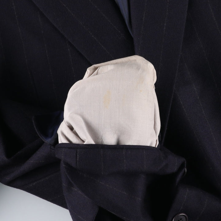 Yves Saint Laurent POUR HOMME Striped Pattern Tailored Jacket, Men's Size M unclear navy blue type Vintage Second Hand