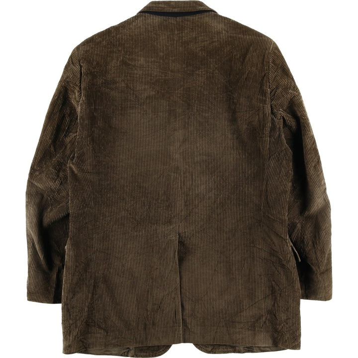 Brooks Brothers Corduroy Tailored Jacket, Made in USA, Men's Size L unclear brown type Vintage Second Hand