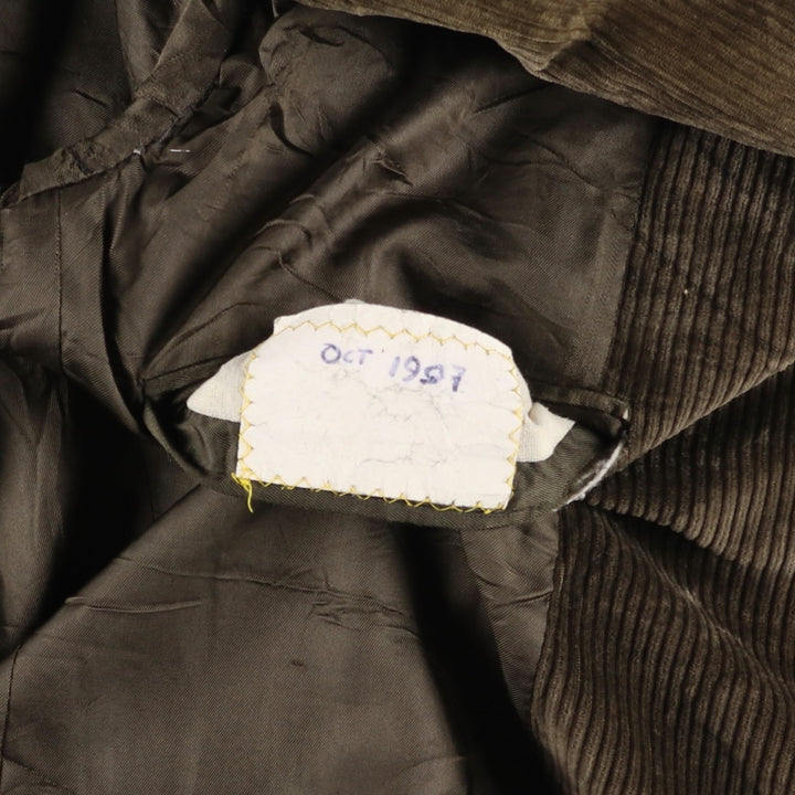 Brooks Brothers Corduroy Tailored Jacket, Made in USA, Men's Size L unclear brown type Vintage Second Hand