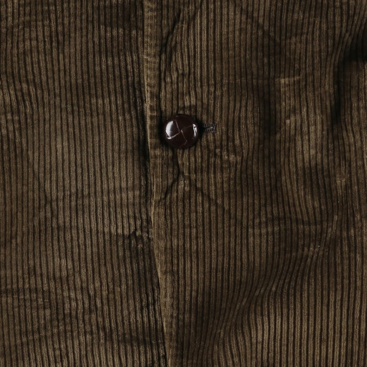 Brooks Brothers Corduroy Tailored Jacket, Made in USA, Men's Size L unclear brown type Vintage Second Hand