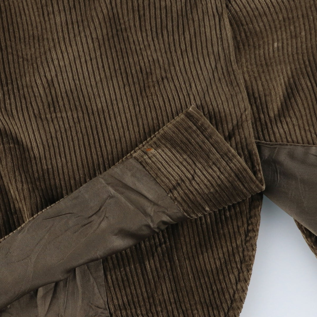 Brooks Brothers Corduroy Tailored Jacket, Made in USA, Men's Size L unclear brown type Vintage Second Hand