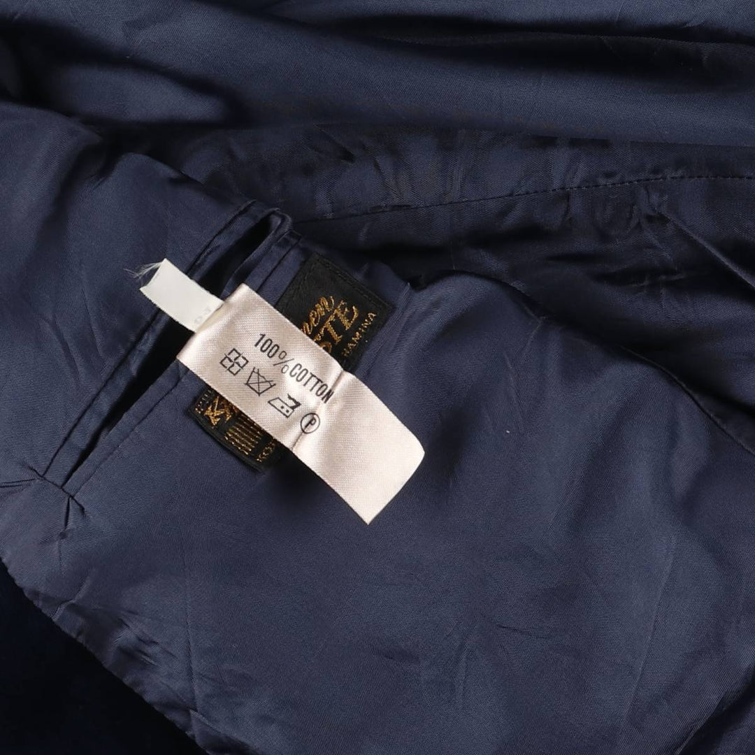 Vintage KDR Karl Peter's velour and cotton tailored jacket, size M, men's cotton navy blue type Vintage Second Hand
