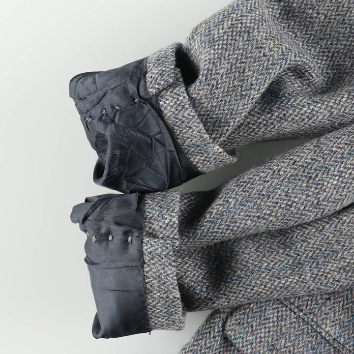 Vintage 80s-90'S Brooke and Deane herringbone wool tailored jacket, made in the USA, size M. wool gray type Vintage Second Hand