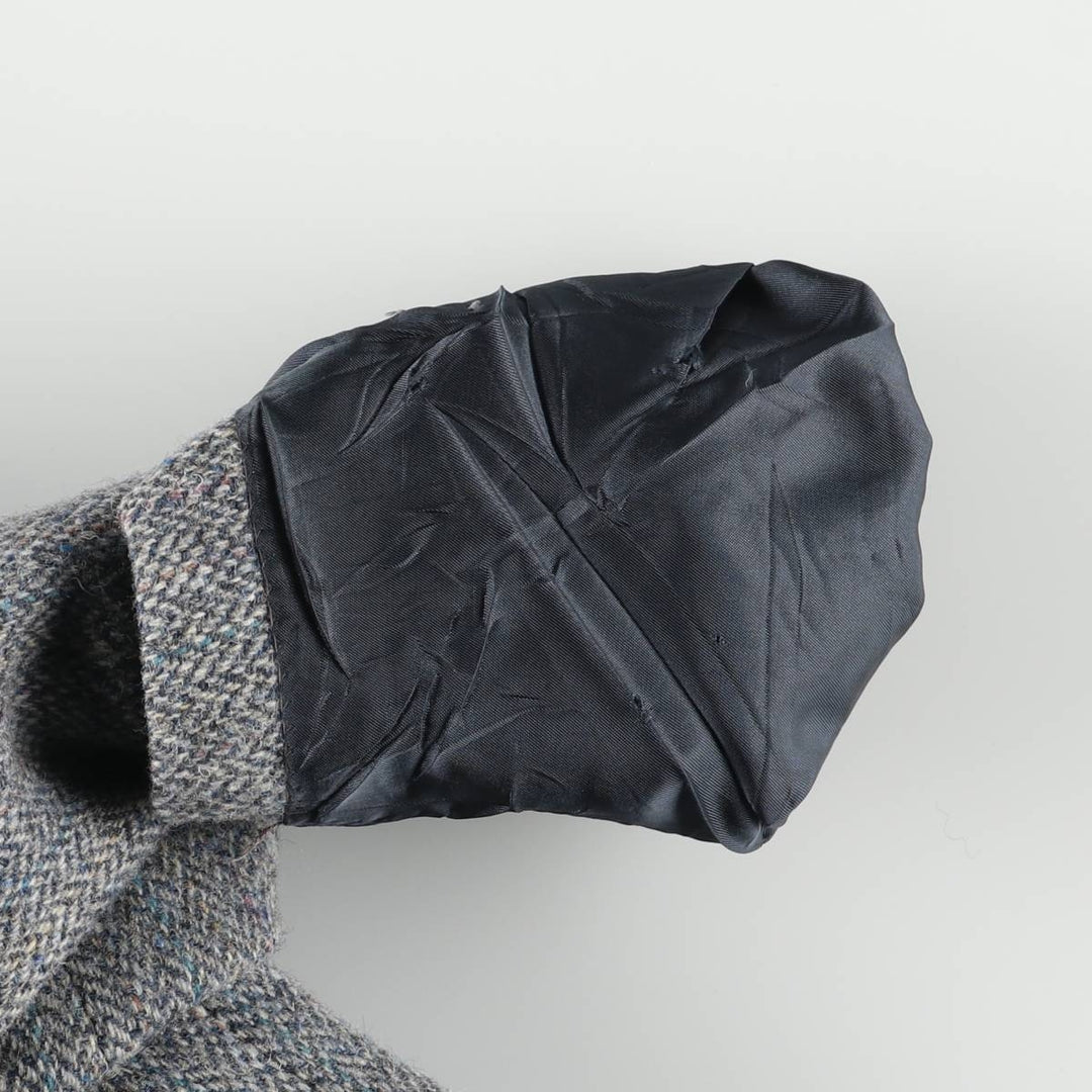 Vintage 80s-90'S Brooke and Deane herringbone wool tailored jacket, made in the USA, size M. wool gray type Vintage Second Hand