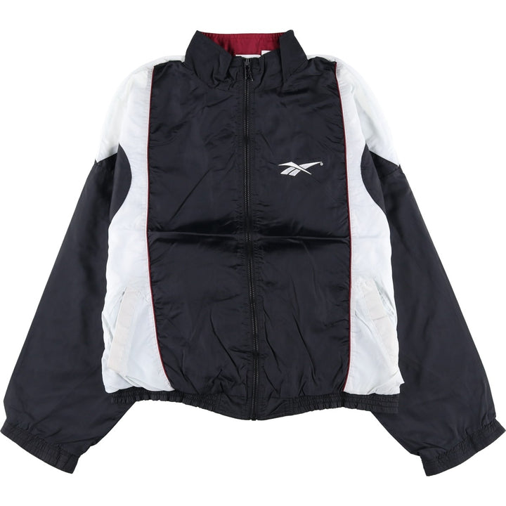 90'S Reebok Back Logo Nylon Jacket Men's Size L Vintage polyester black type Vintage Second Hand