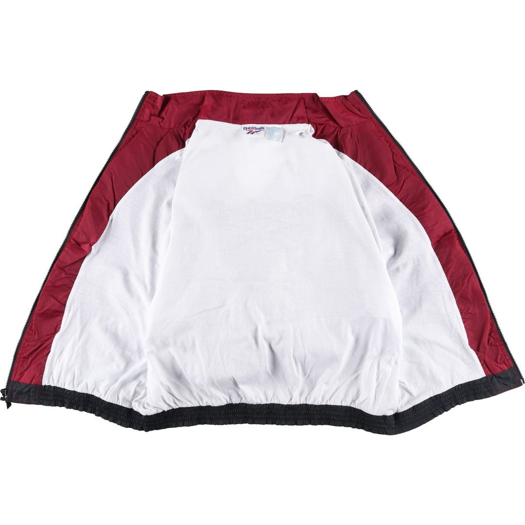 90'S Reebok Back Logo Nylon Jacket Men's Size L Vintage polyester black type Vintage Second Hand