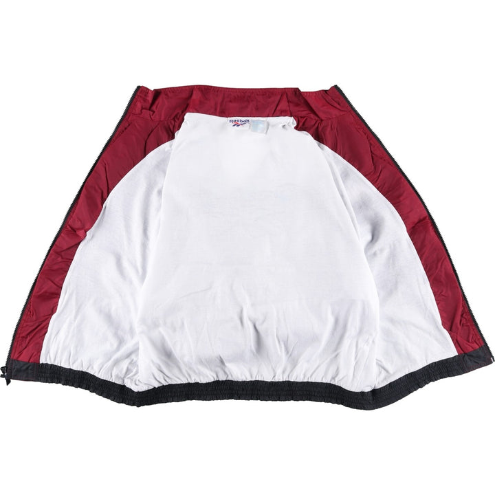 90'S Reebok Back Logo Nylon Jacket Men's Size L Vintage polyester black type Vintage Second Hand