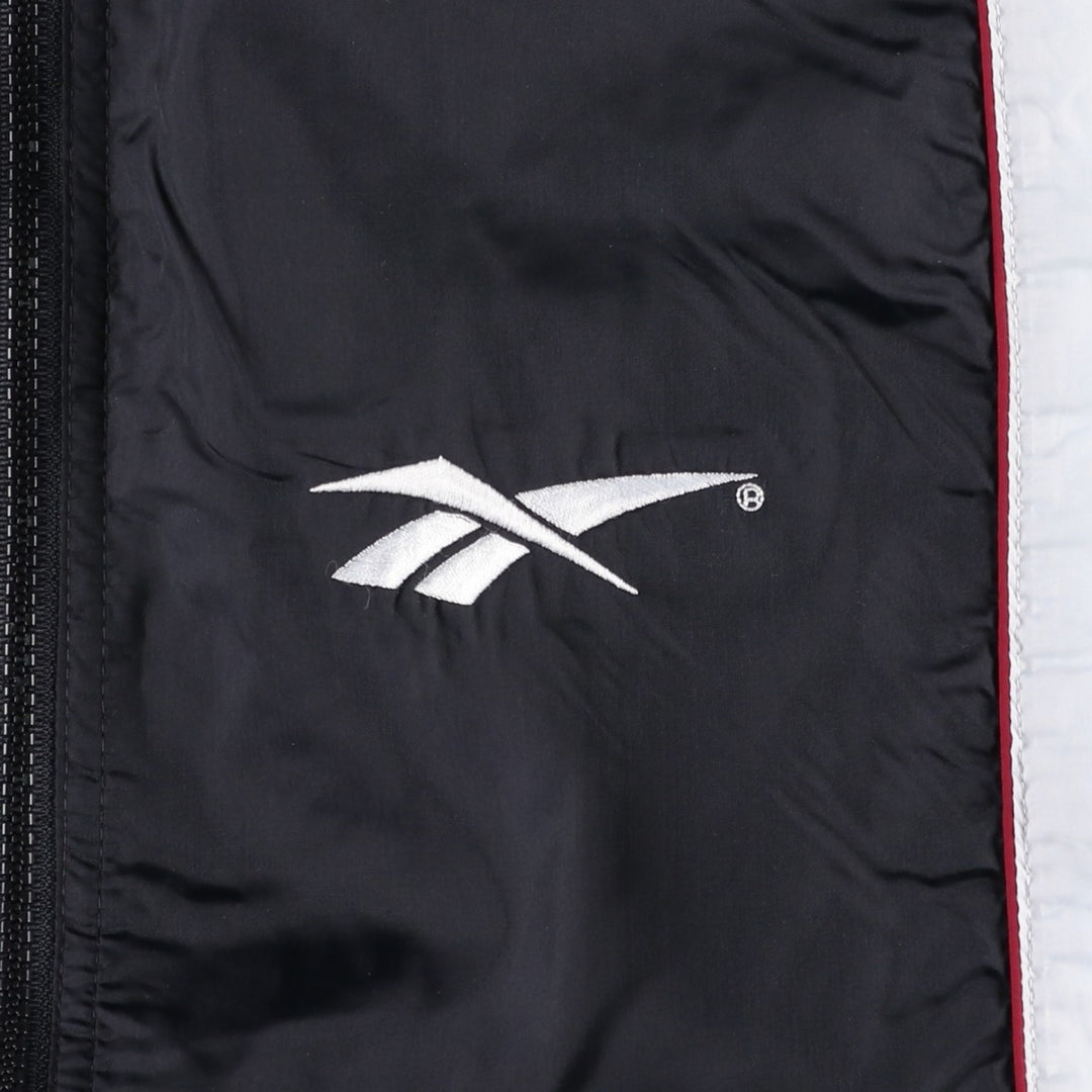 90'S Reebok Back Logo Nylon Jacket Men's Size L Vintage polyester black type Vintage Second Hand