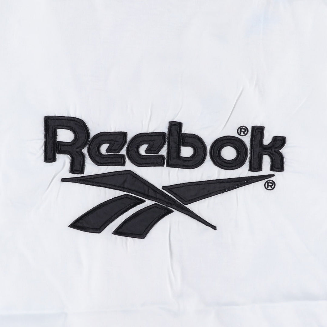 90'S Reebok Back Logo Nylon Jacket Men's Size L Vintage polyester black type Vintage Second Hand