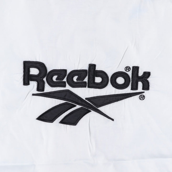 90'S Reebok Back Logo Nylon Jacket Men's Size L Vintage polyester black type Vintage Second Hand