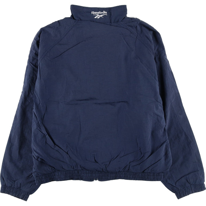 90'S Reebok nylon jacket, men's size L, vintage Nylon navy blue type Vintage Second Hand