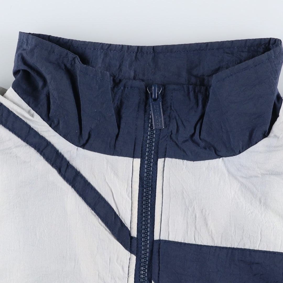 90'S Reebok nylon jacket, men's size L, vintage Nylon navy blue type Vintage Second Hand