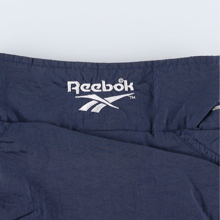 90'S Reebok nylon jacket, men's size L, vintage Nylon navy blue type Vintage Second Hand