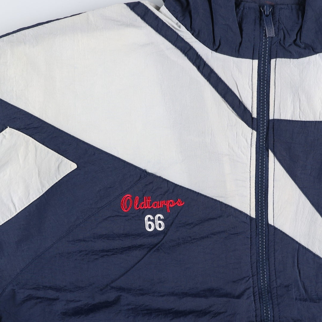 90'S Reebok nylon jacket, men's size L, vintage Nylon navy blue type Vintage Second Hand