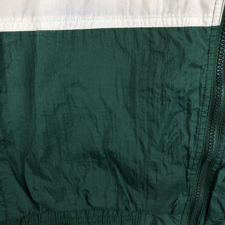 90'S Reebok Back Logo Nylon Jacket Men's Size L Vintage Nylon green type Vintage Second Hand
