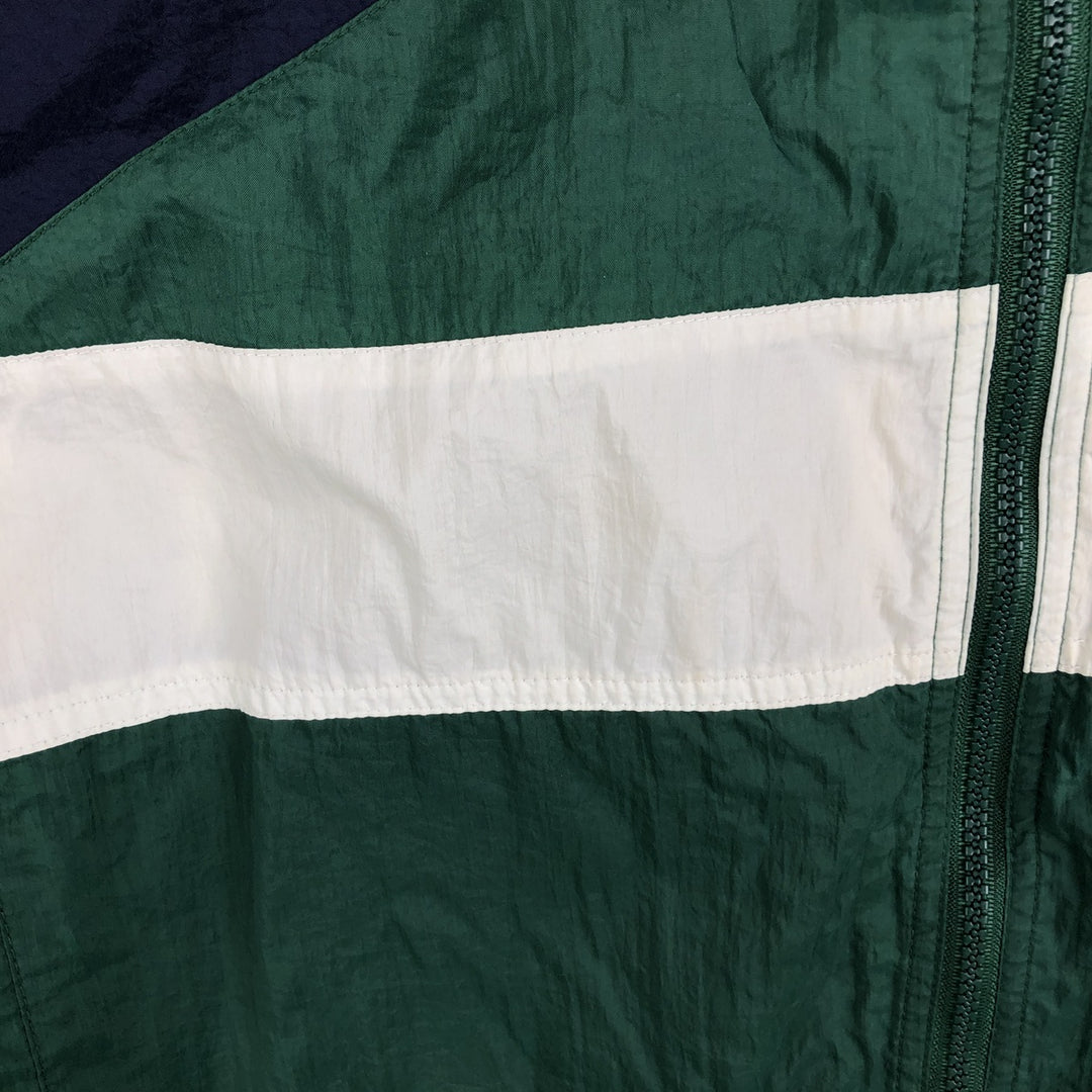90'S Reebok Back Logo Nylon Jacket Men's Size L Vintage Nylon green type Vintage Second Hand