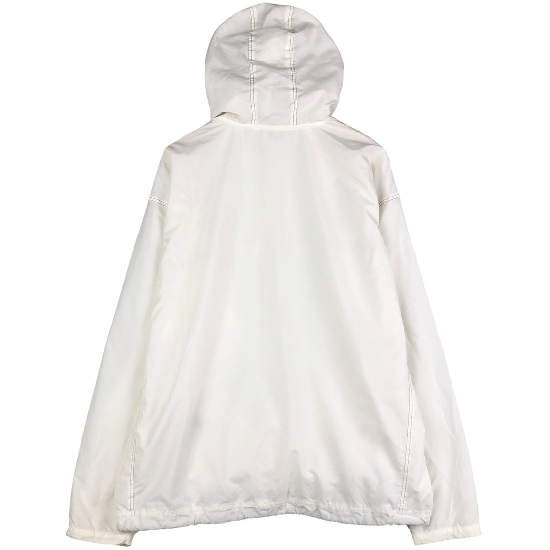 Vintage 90'S Adidas half-zip hooded warm-up pullover, men's size XL polyester white type Vintage Second Hand