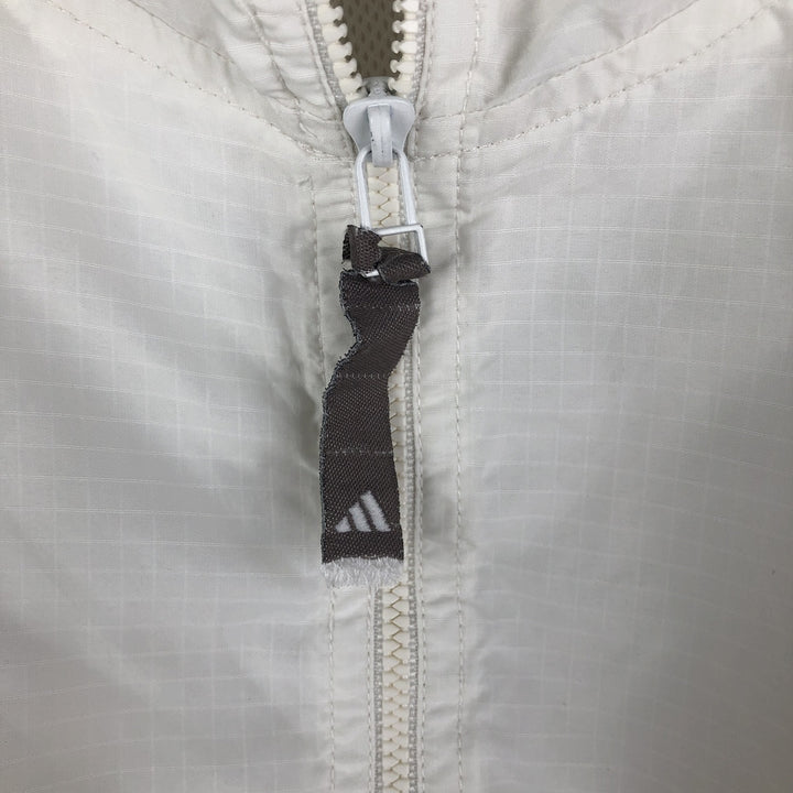 Vintage 90'S Adidas half-zip hooded warm-up pullover, men's size XL polyester white type Vintage Second Hand