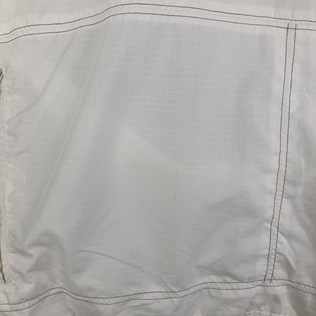 Vintage 90'S Adidas half-zip hooded warm-up pullover, men's size XL polyester white type Vintage Second Hand