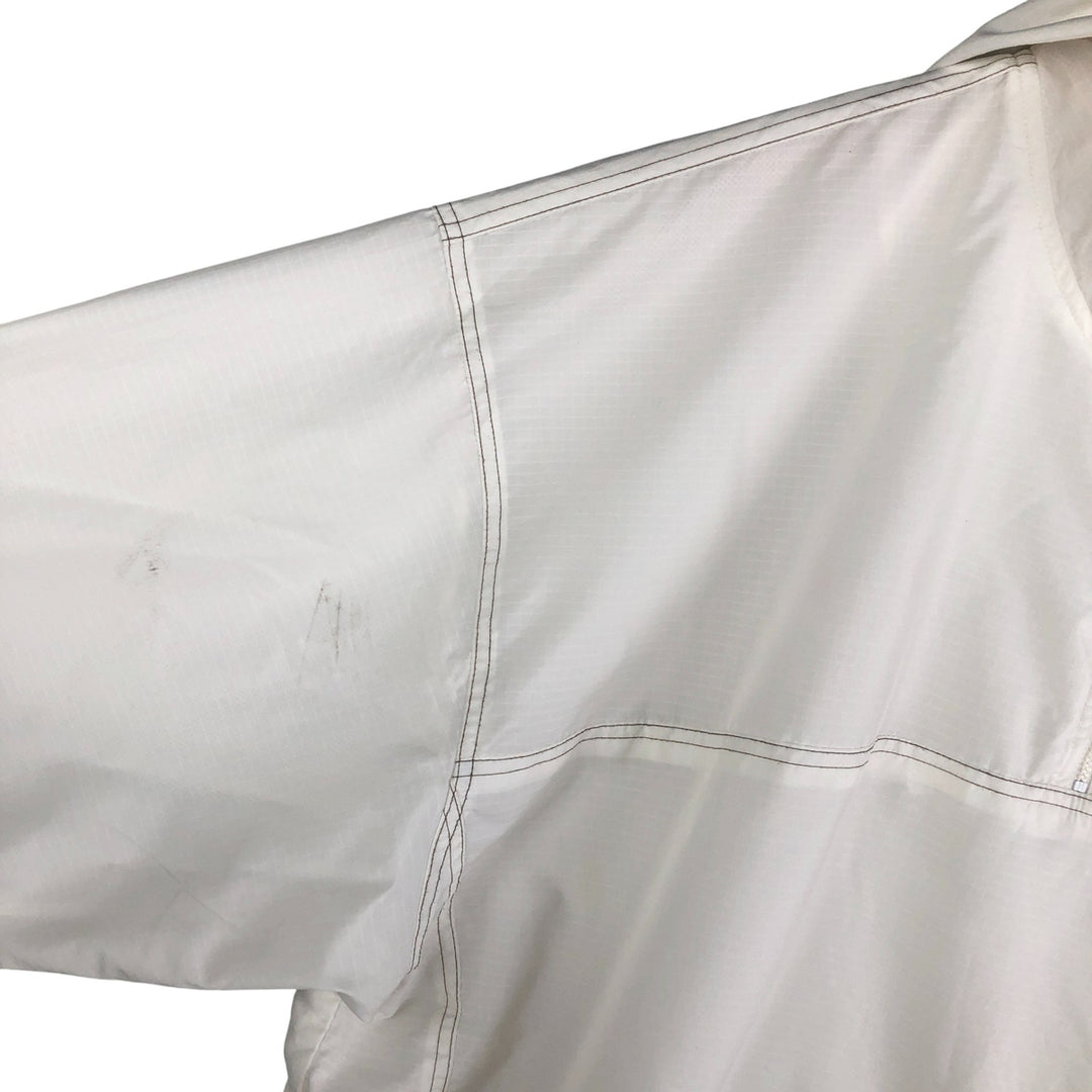 Vintage 90'S Adidas half-zip hooded warm-up pullover, men's size XL polyester white type Vintage Second Hand