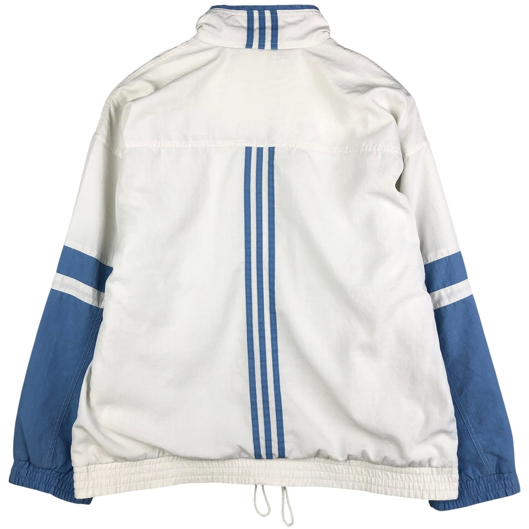Vintage 80s-90'S Adidas windbreaker, men's size M polyester white type Vintage Second Hand