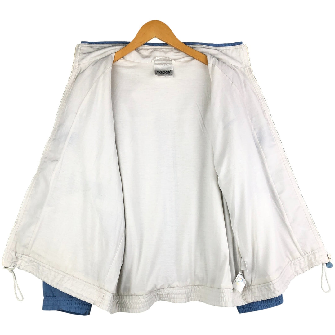 Vintage 80s-90'S Adidas windbreaker, men's size M polyester white type Vintage Second Hand