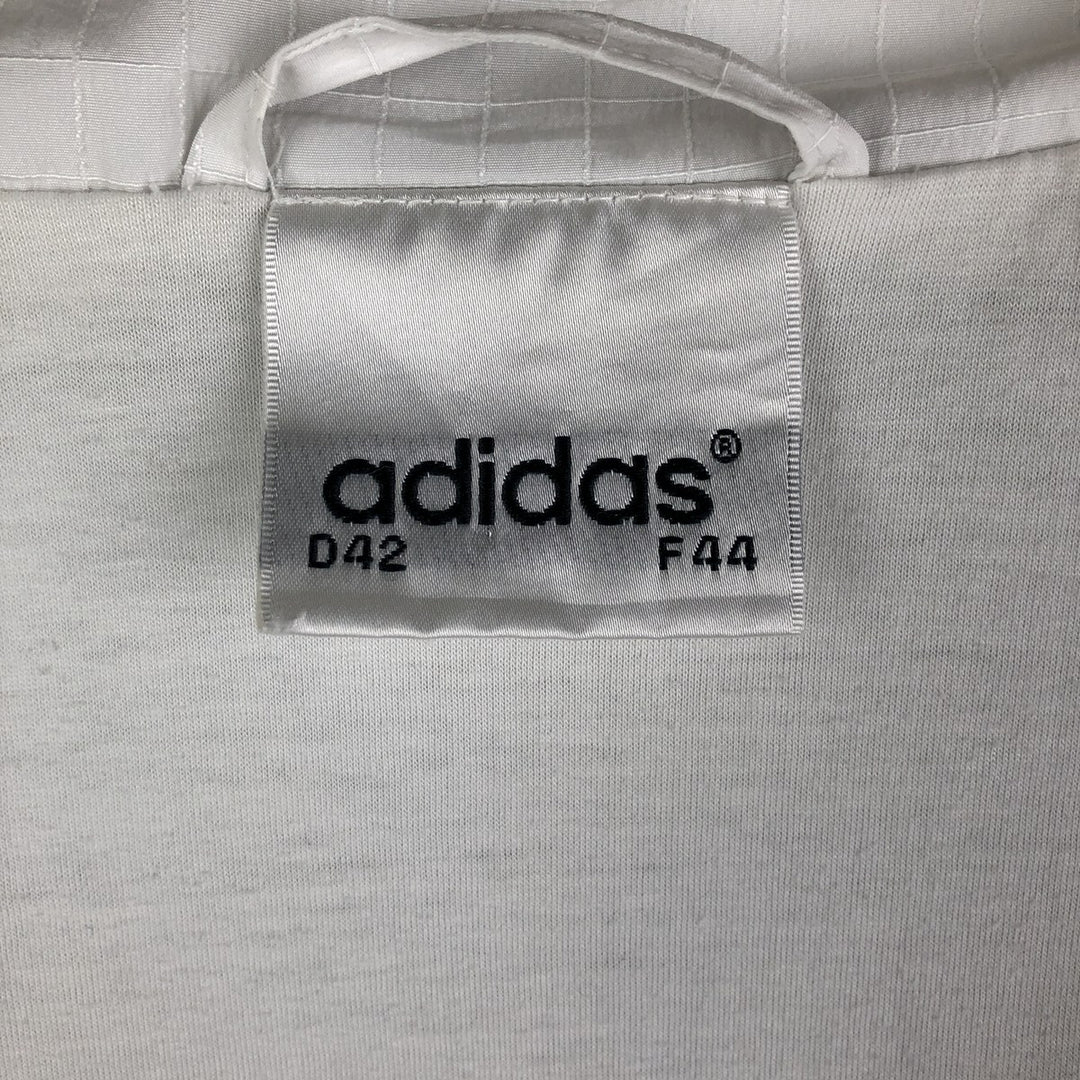 Vintage 80s-90'S Adidas windbreaker, men's size M polyester white type Vintage Second Hand