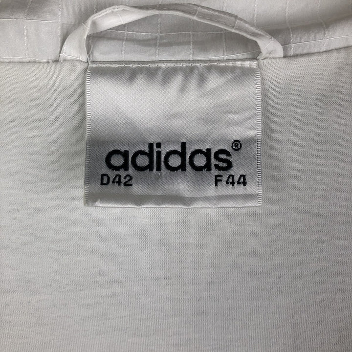 Vintage 80s-90'S Adidas windbreaker, men's size M polyester white type Vintage Second Hand