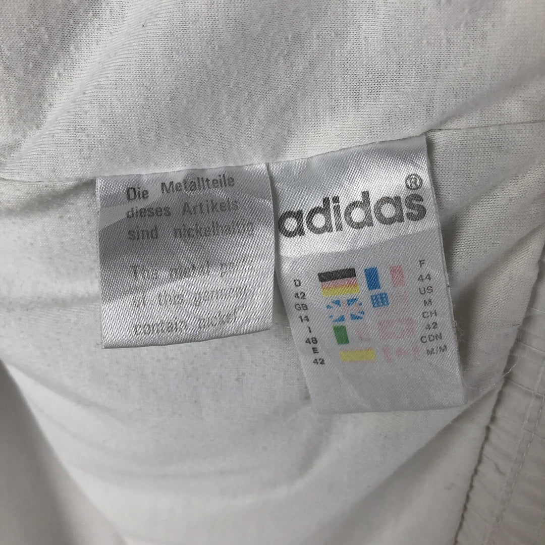 Vintage 80s-90'S Adidas windbreaker, men's size M polyester white type Vintage Second Hand
