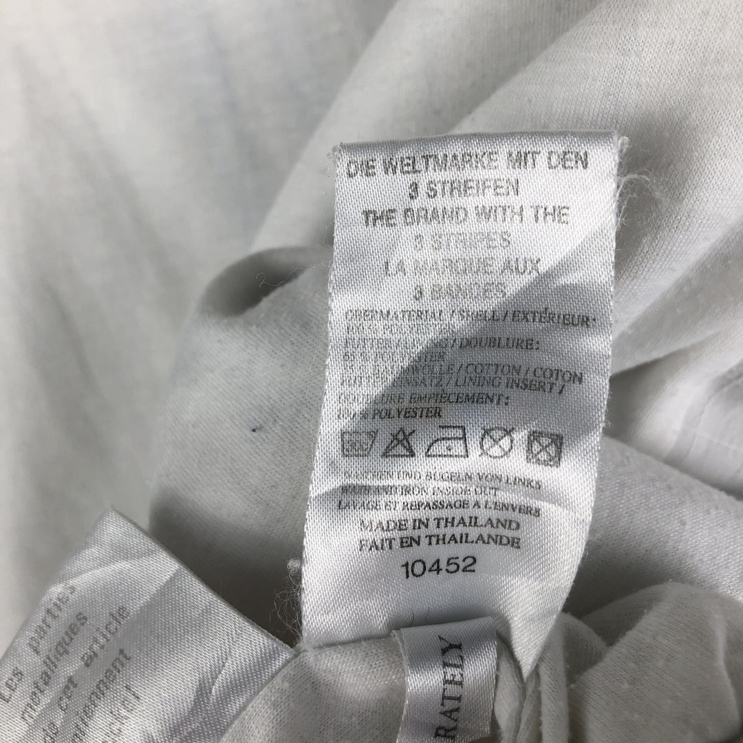 Vintage 80s-90'S Adidas windbreaker, men's size M polyester white type Vintage Second Hand