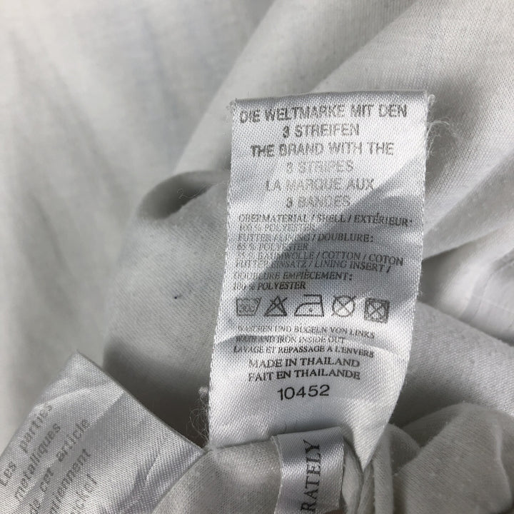 Vintage 80s-90'S Adidas windbreaker, men's size M polyester white type Vintage Second Hand