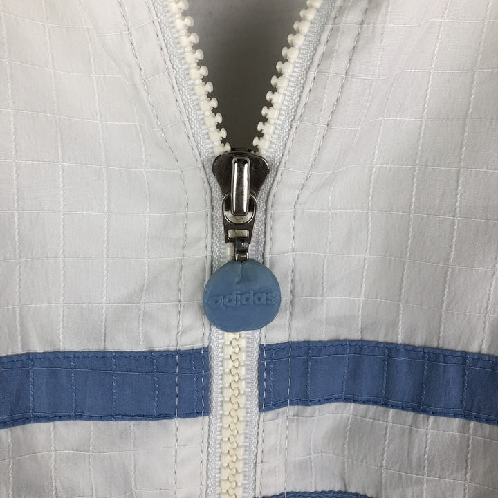 Vintage 80s-90'S Adidas windbreaker, men's size M polyester white type Vintage Second Hand