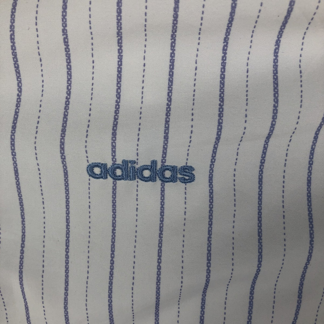 Vintage 80s-90'S Adidas windbreaker, men's size M polyester white type Vintage Second Hand