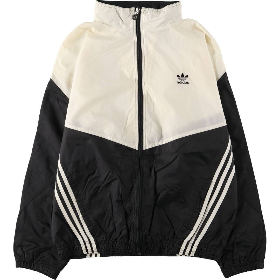 Vintage 80s-90'S Adidas windbreaker, men's size M Nylon white type Vintage Second Hand