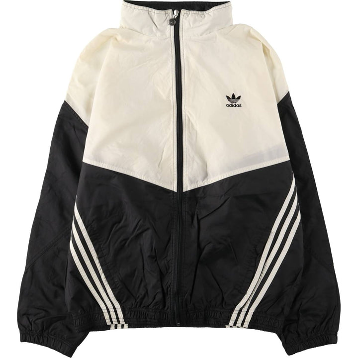Vintage 80s-90'S Adidas windbreaker, men's size M Nylon white type Vintage Second Hand