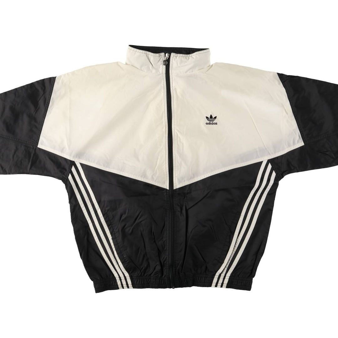 Vintage 80s-90'S Adidas windbreaker, men's size M Nylon white type Vintage Second Hand
