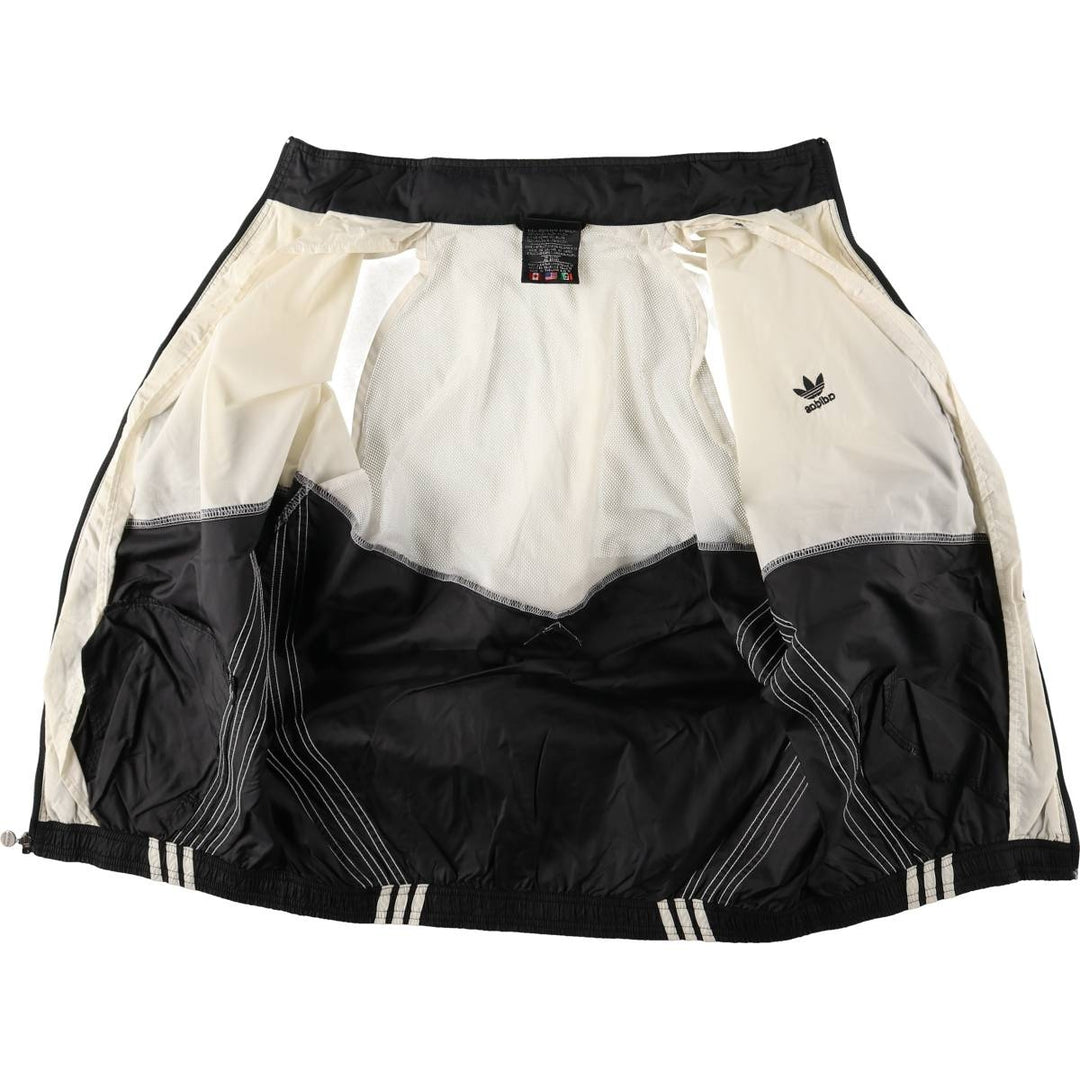 Vintage 80s-90'S Adidas windbreaker, men's size M Nylon white type Vintage Second Hand