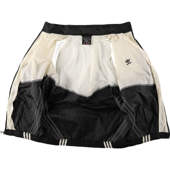 Vintage 80s-90'S Adidas windbreaker, men's size M Nylon white type Vintage Second Hand
