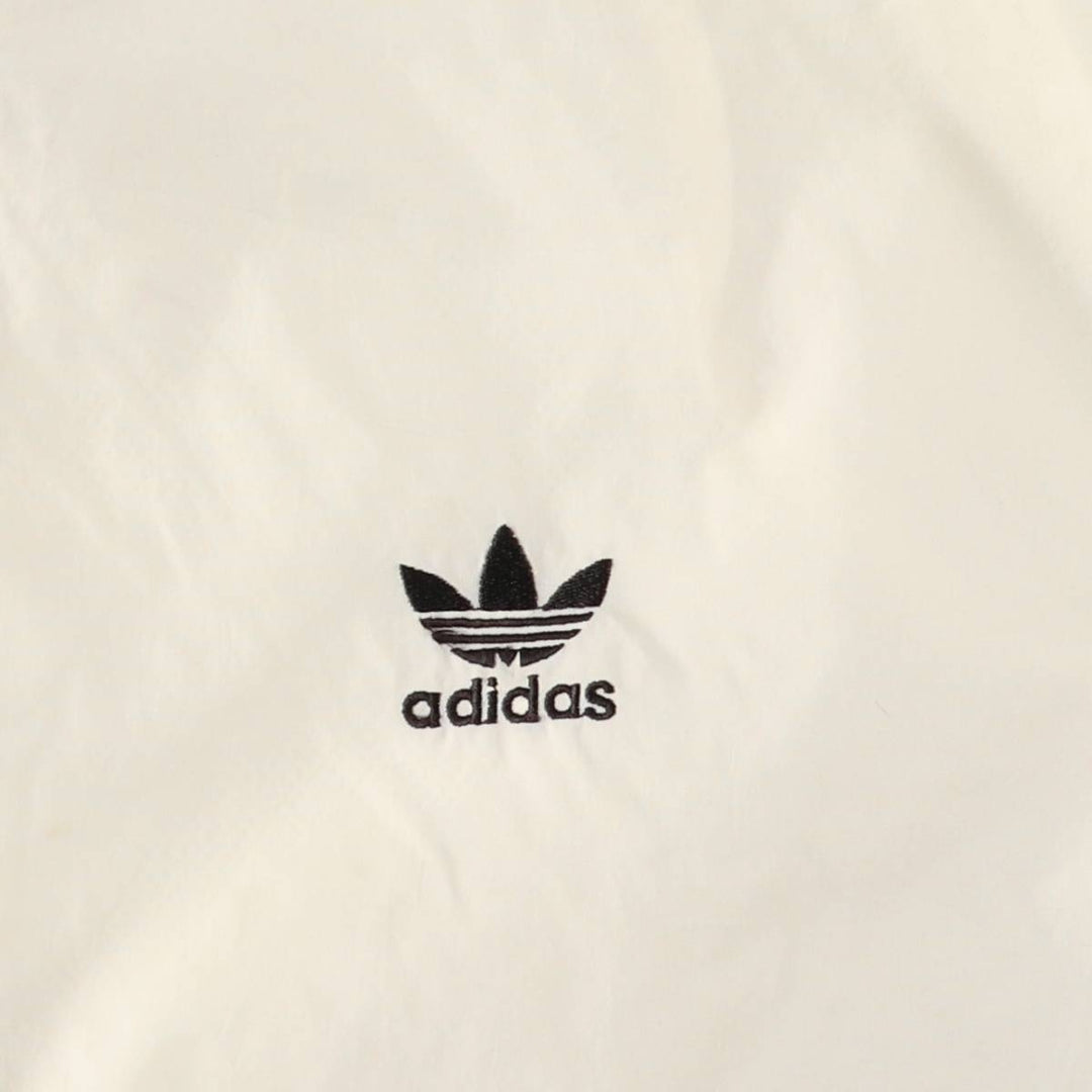 Vintage 80s-90'S Adidas windbreaker, men's size M Nylon white type Vintage Second Hand