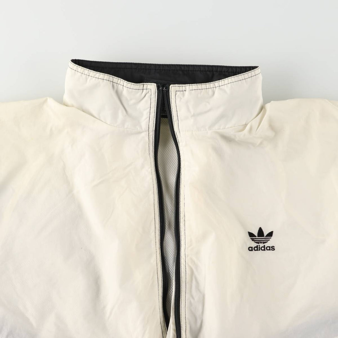 Vintage 80s-90'S Adidas windbreaker, men's size M Nylon white type Vintage Second Hand