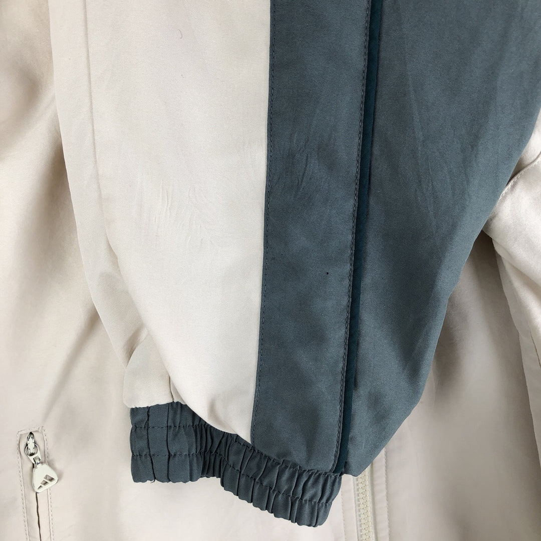 2000'S Adidas Back Logo Windbreaker, Men's Size Medium polyester Khaki type sage green Vintage Second Hand