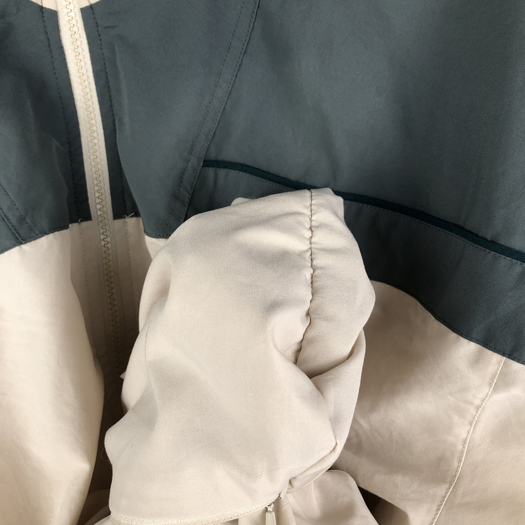 2000'S Adidas Back Logo Windbreaker, Men's Size Medium polyester Khaki type sage green Vintage Second Hand