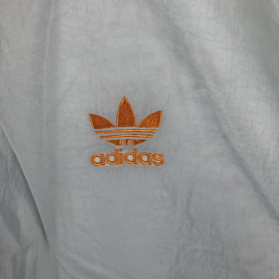Vintage 80s-90'S Adidas Trefoil Logo Nylon Jacket, Men's Size L Nylon Blue type light blue Vintage Second Hand