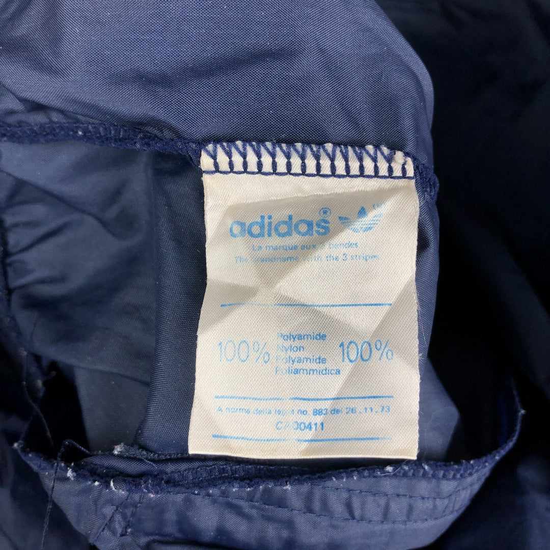 Vintage 70s-80'S Adidas Trefoil Logo Nylon Jacket, Men's Size XL Nylon navy blue type Vintage Second Hand