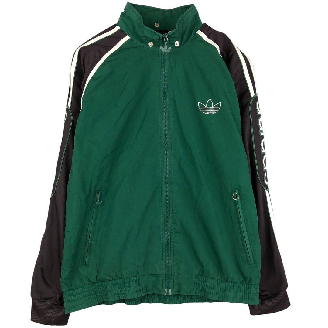 Vintage 80s-90'S Adidas Trefoil Logo Windbreaker, Men's Size Medium polyester green type Vintage Second Hand