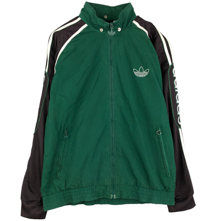 Vintage 80s-90'S Adidas Trefoil Logo Windbreaker, Men's Size Medium polyester green type Vintage Second Hand