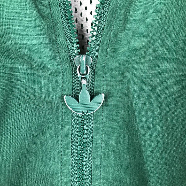 Vintage 80s-90'S Adidas Trefoil Logo Windbreaker, Men's Size Medium polyester green type Vintage Second Hand
